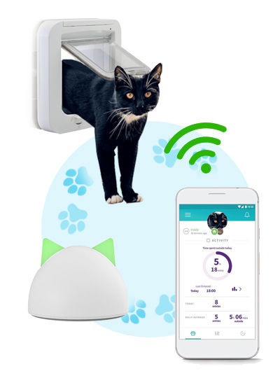 SureFlap Connect catflap operation via Petcare app