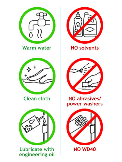 Composite door maintenance dos and don'ts