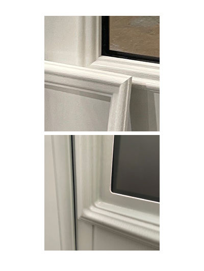 Comparison of composite and UPVC door glazing methods