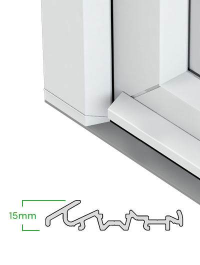 Diagram of a Part M compliant door threshold