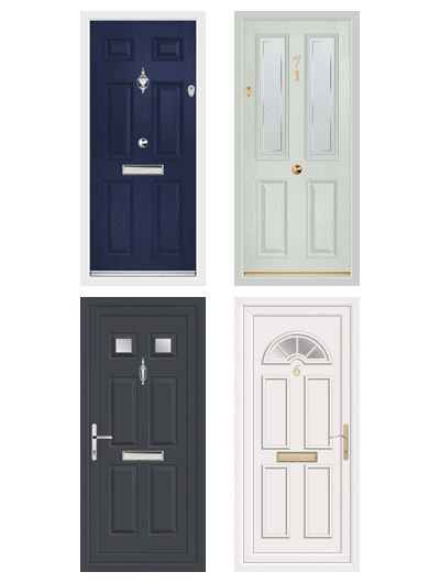 Georgian style composite and UPVC doors