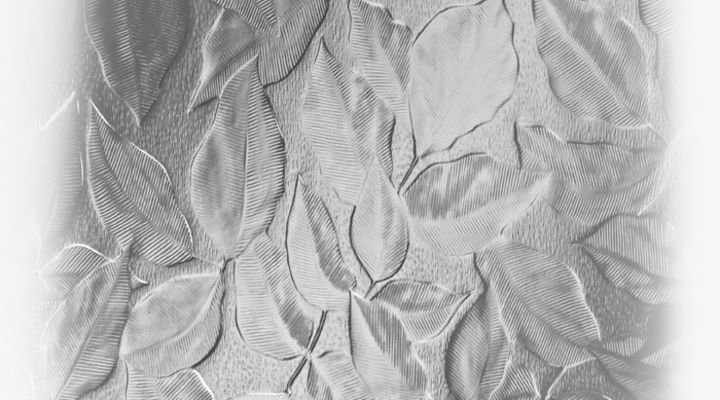 Autumn Leaf door backing glass