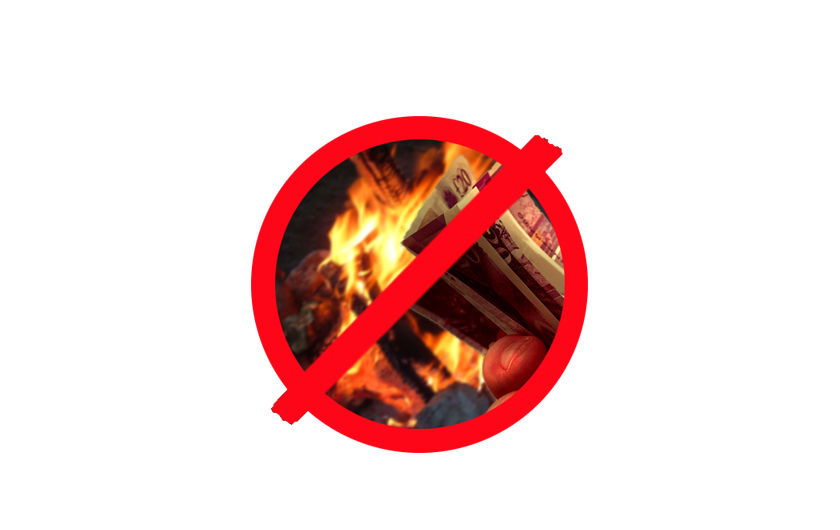No money burning