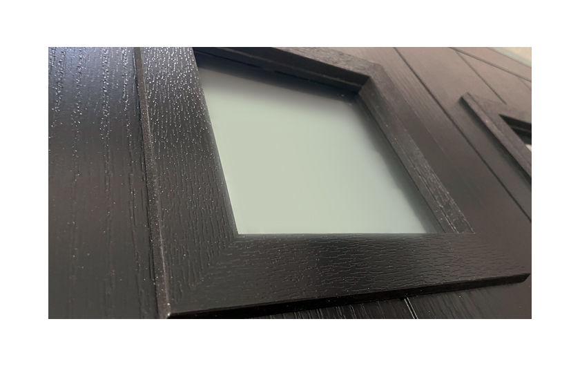 Monza Square composite door cassette closeup