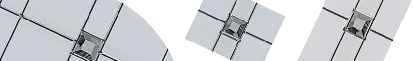 Olympic glass panels in various shapes