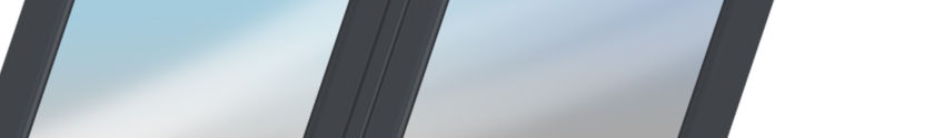 Section of anthracite grey UPVC french doors