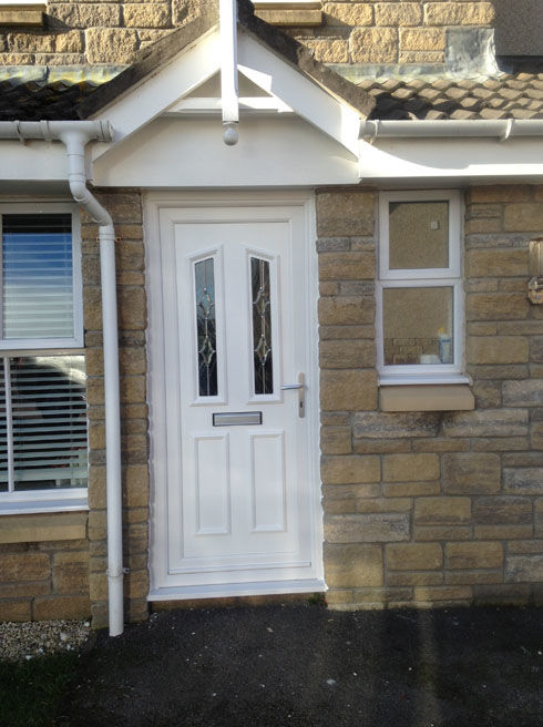 Croydon Kiel white upvc front door