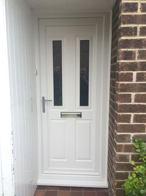 Leeds Sella white upvc front door