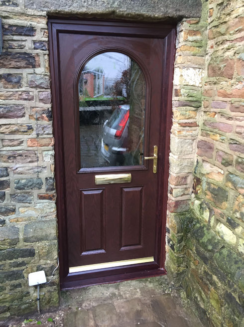 Devon Anice rosewood composite front door