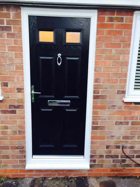 Sussex Anice black composite front door