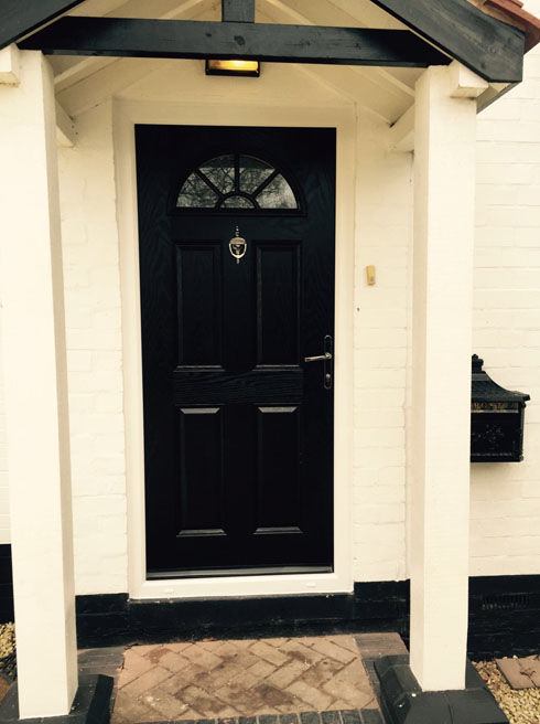 Essex black composite back door