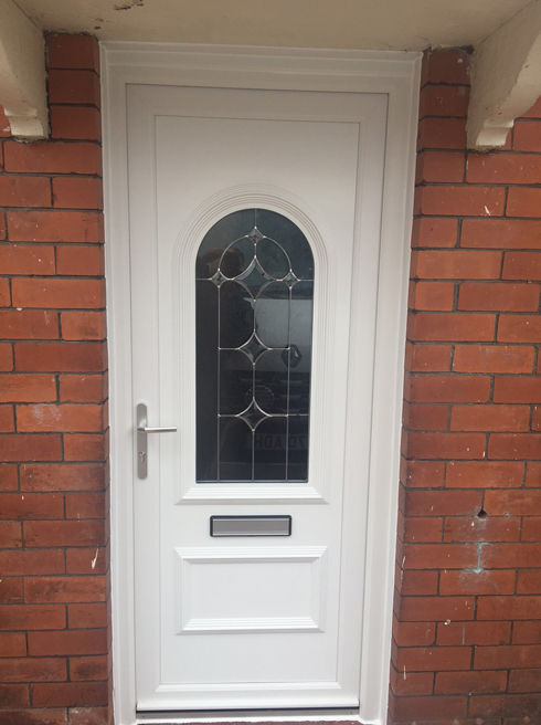 Lewisham Capella white upvc front door