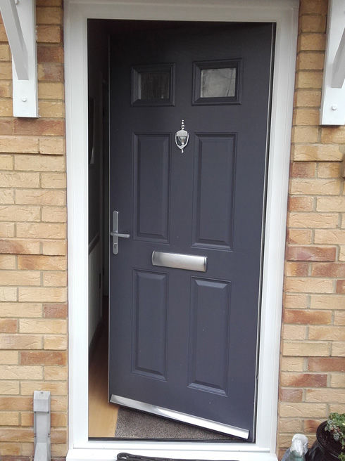 Sussex Anice slate grey composite front door