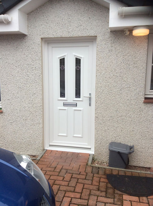 Croydon Sidra white upvc front door