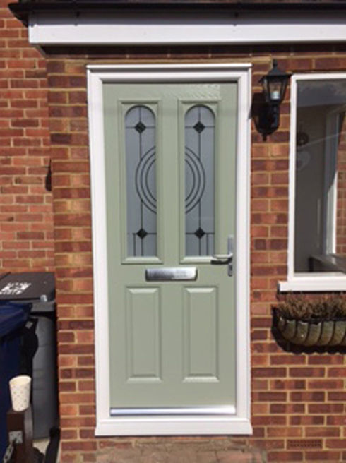 Somerset Black Bellini olive composite front door