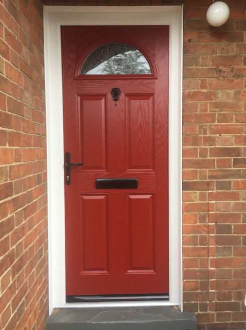 Surrey Anice red composite front door