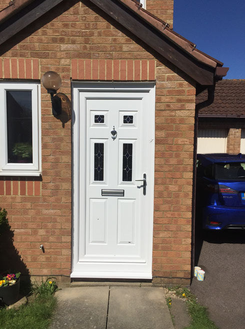 Harrow Seville 4 white upvc front door