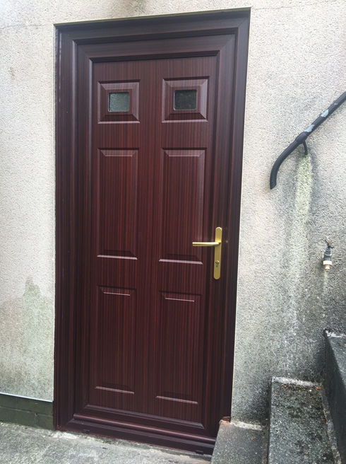 Harrow Vigo mahogany upvc back door