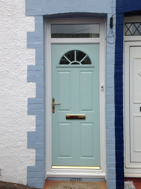 Essex duck egg blue composite front door