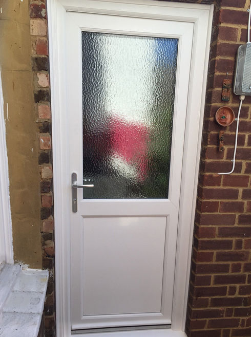Plymouth Attina white upvc back door