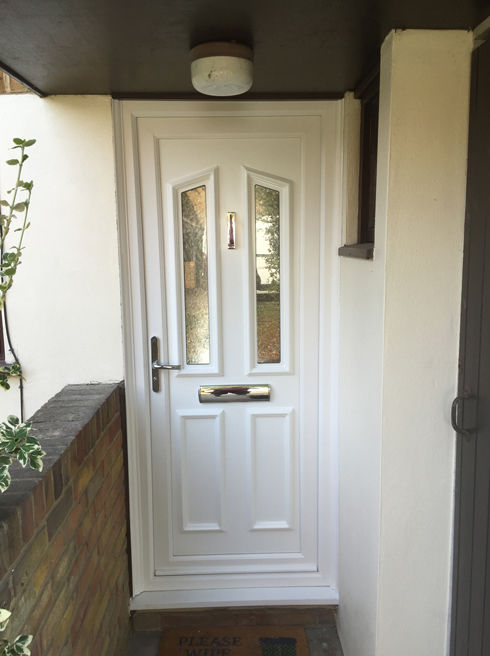 Croydon Elbe white upvc front door