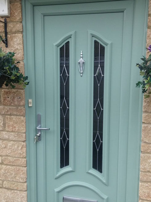 Stafford Raven chartwell green upvc front door