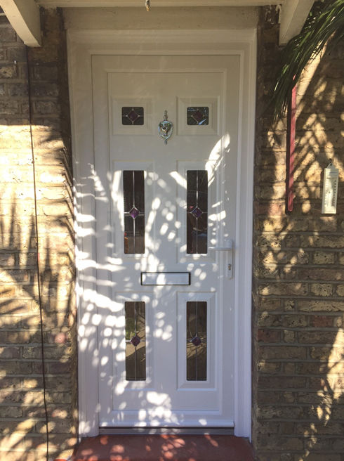 Harrow Granada white upvc front door