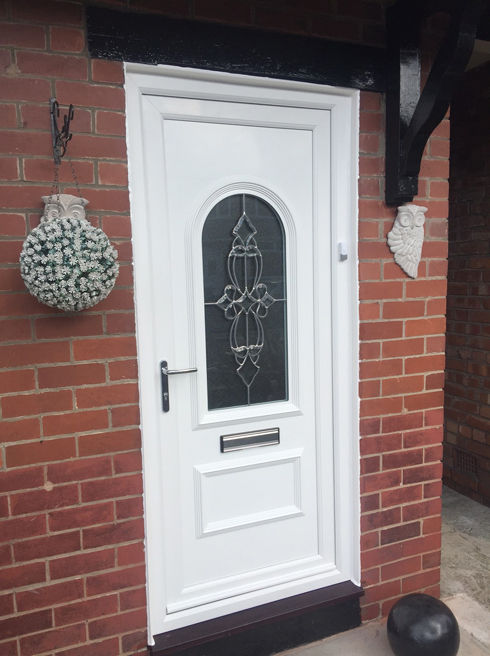Lewisham Empress white upvc front door