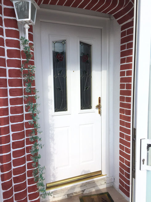 Wiltshire Cardinal white composite back door