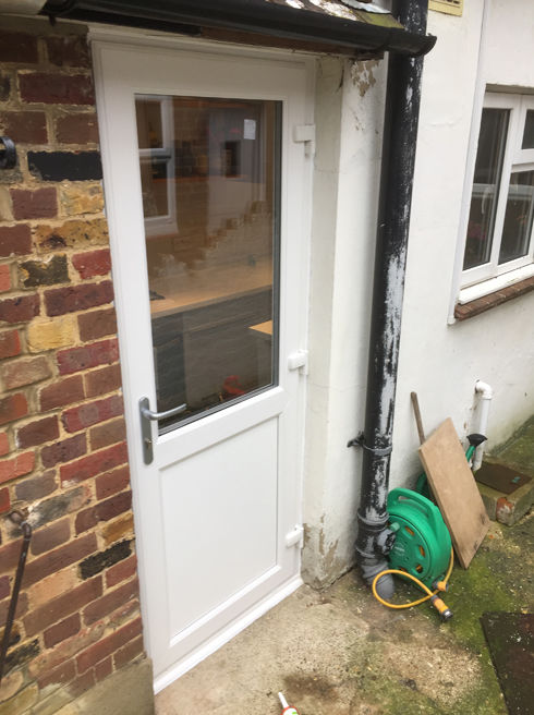 Plymouth Attina white upvc back door