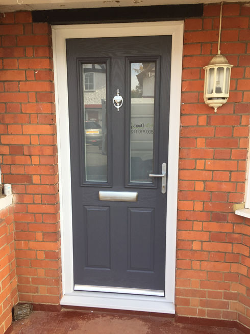Dorset Anice slate grey composite front door