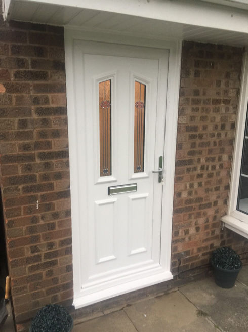 Croydon Sidra white upvc front door