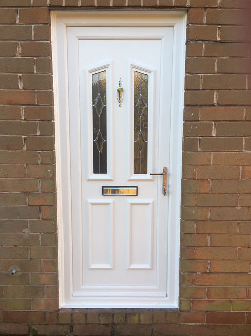 Croydon Kiel white upvc front door