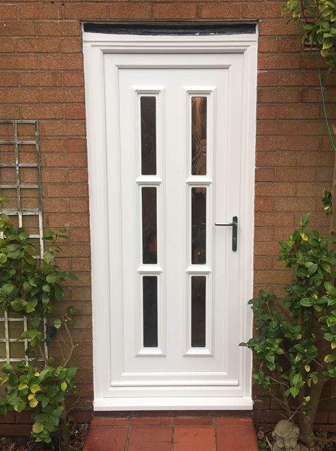 Havering Arbon 6 white upvc front door