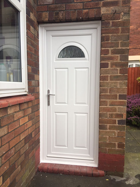 Coventry Iskar white upvc back door