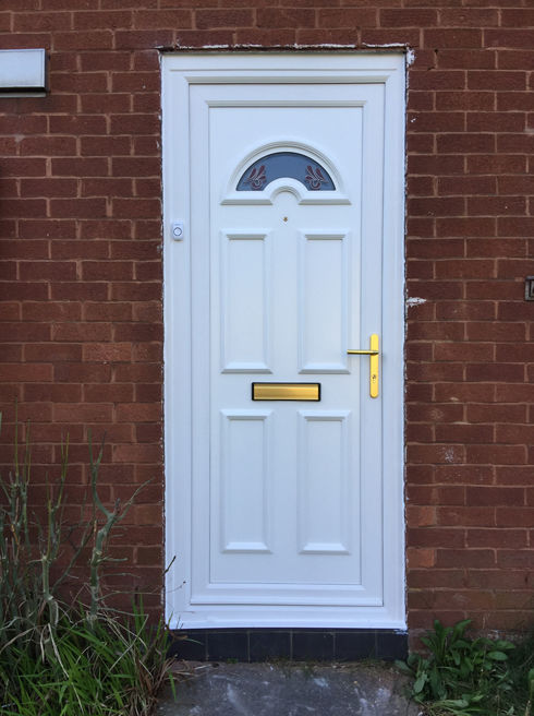 Enfield Malo white upvc front door