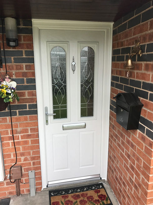 Somerset Zinc Art Elegance white composite front door