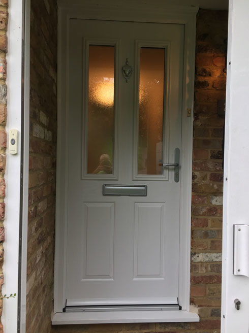 Dorset Anice white composite front door