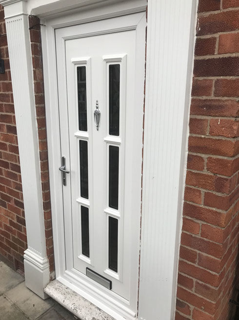 Havering Arbon 6 white upvc front door