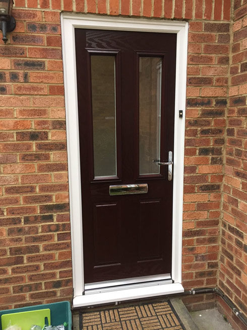 Dorset Anice rosewood composite front door