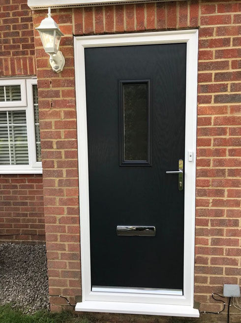 Cumbria Anice anthracite grey composite front door