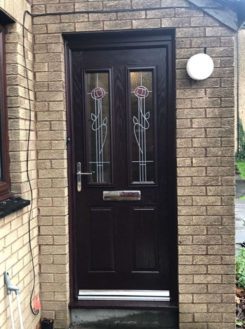Dorset Ronay rosewood composite front door