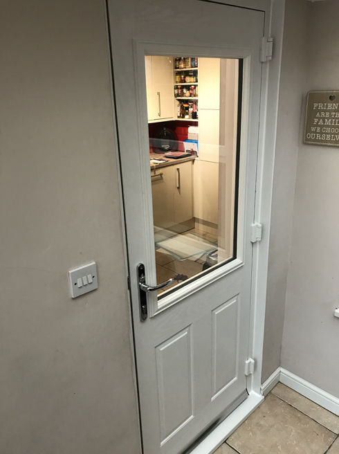 Angus Anice white composite back door