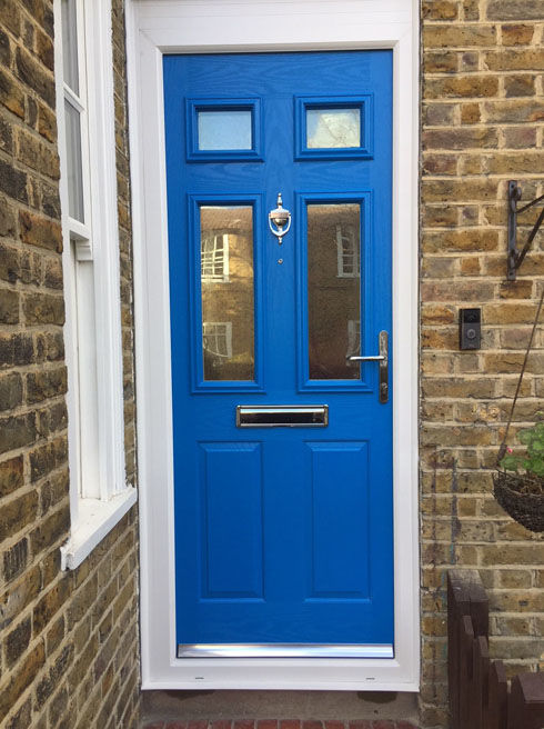 Northumberland Anice sky blue composite front door