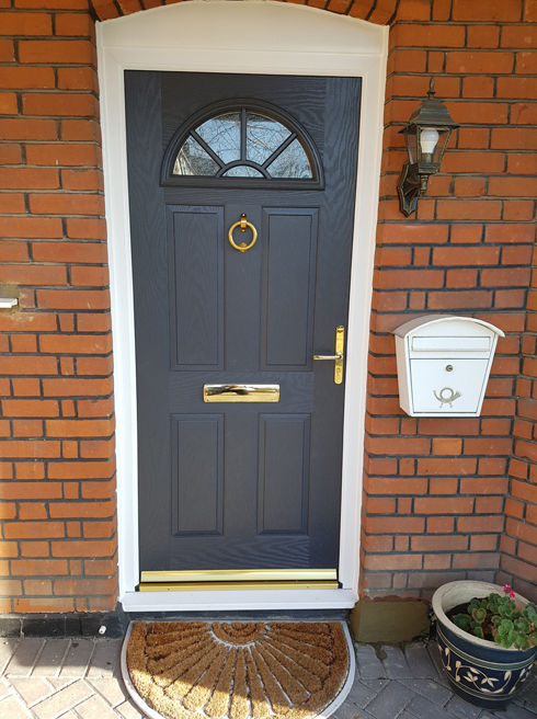 Essex anthracite grey composite front door