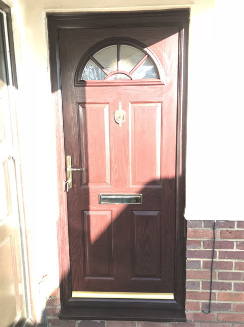 Essex rosewood composite front door
