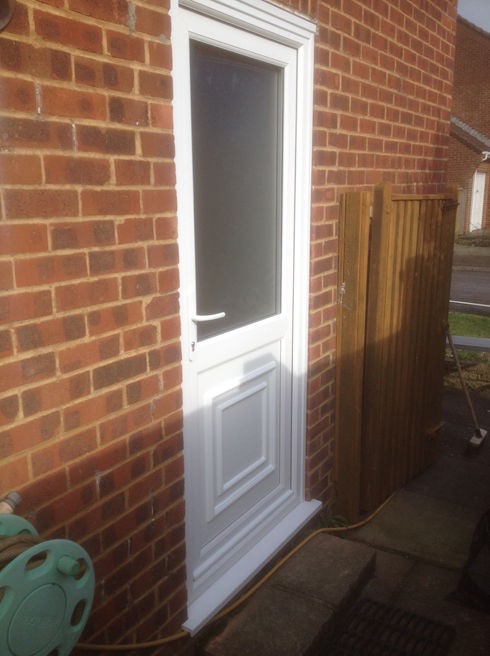 Brent Attina white upvc back door