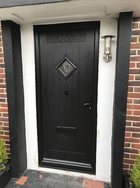 Suffolk Anice black composite front door