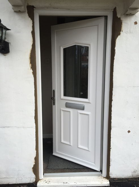 Aberdeen Pallas white upvc front door