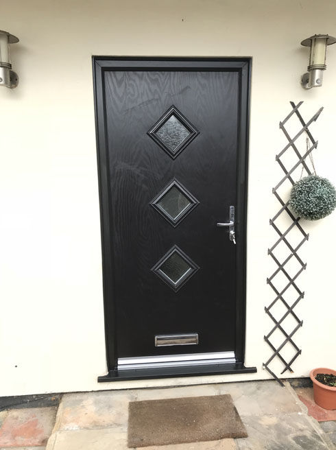 Middlesex Anice black composite front door